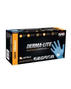 SAS DERMA-LITE Powder-Free Nitrile Gloves CASE (10 BOXES)