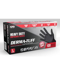 SAS DERMA-TUFF Heavy Duty Disposable Nitrile Gloves