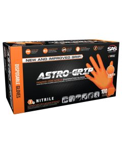 SAS *NEW* ASTRO-GRIP Powder-Free Nitrile Disposable Gloves CASE (10 BOXES)
